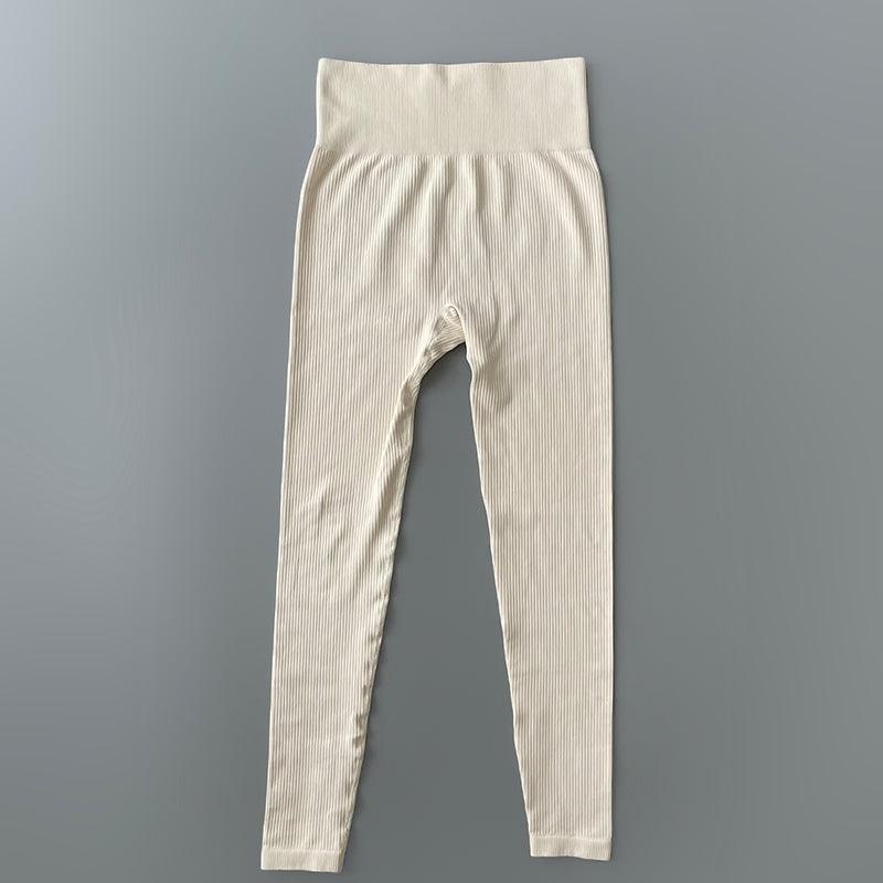 Elegant Blue High Waisted Yoga Pants for Women