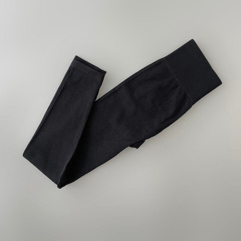Elegant Blue High Waisted Yoga Pants for Women