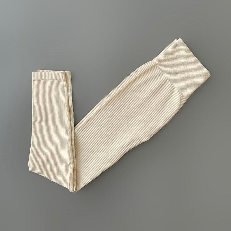 Elegant Blue High Waisted Yoga Pants for Women