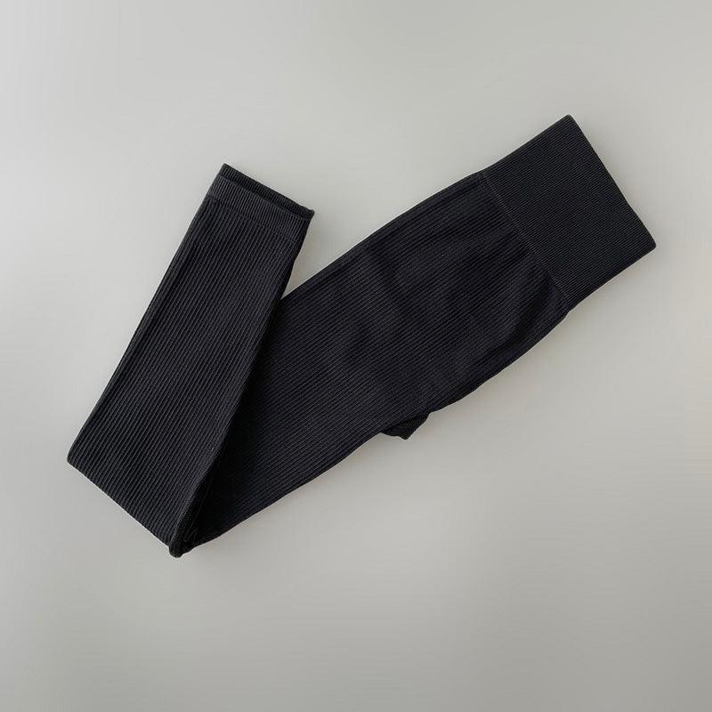 Elegant Blue High Waisted Yoga Pants for Women