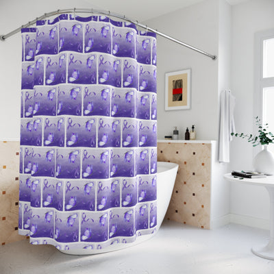 Elegant Butterfly Shower Curtain - Purple Decor for Your Bathroom