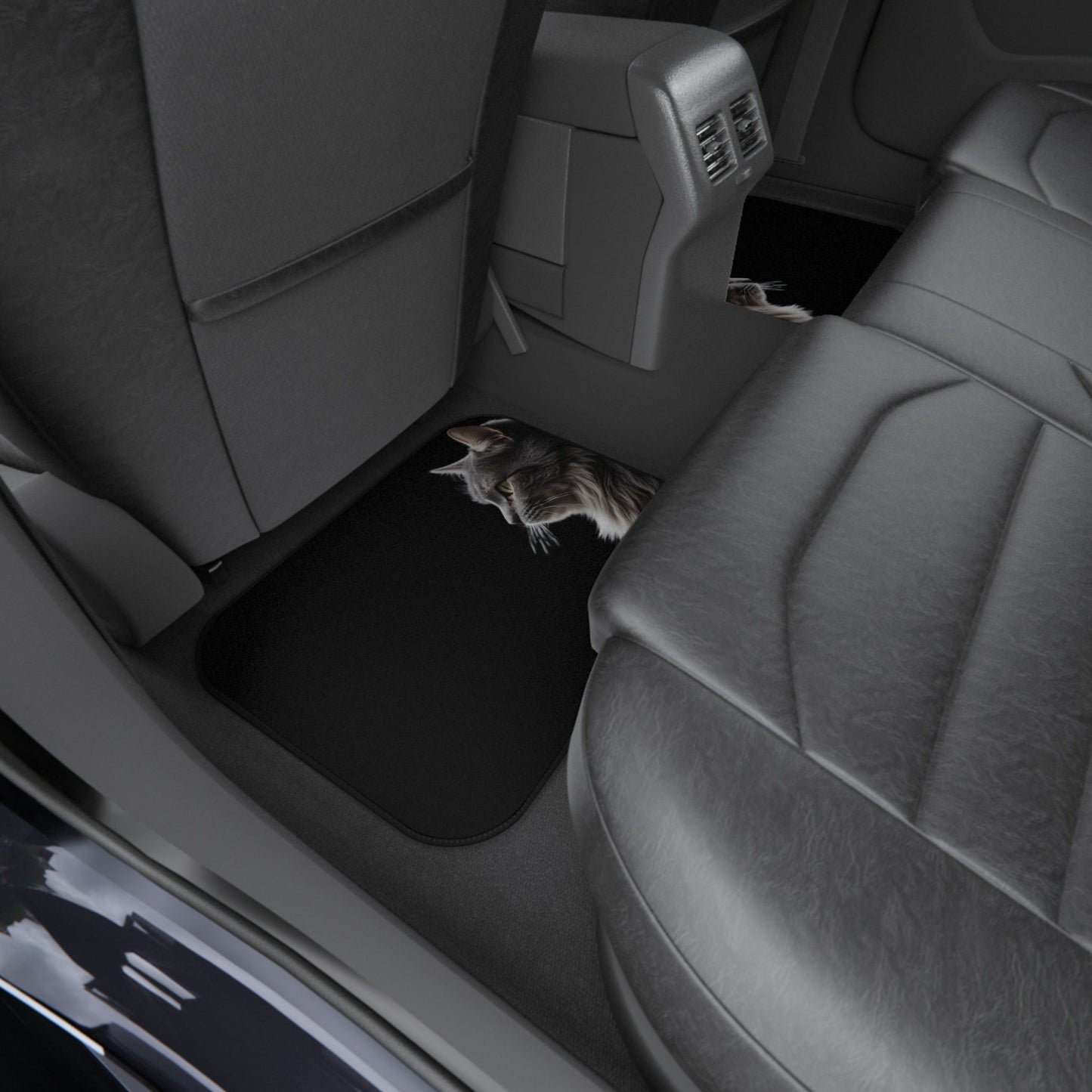 Tapis de voiture élégants pour chats - Ensemble de 4 | Accessoires premium