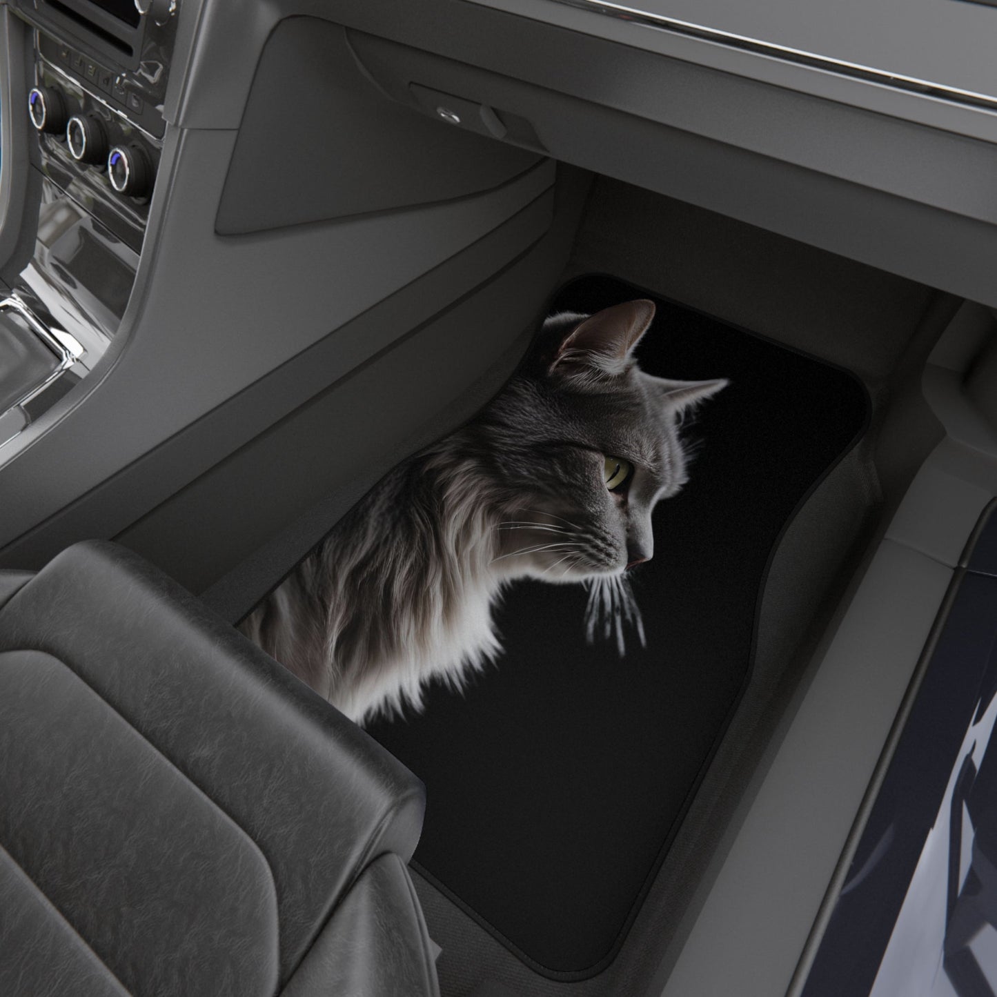 Tapis de voiture élégants pour chats - Ensemble de 4 | Accessoires premium