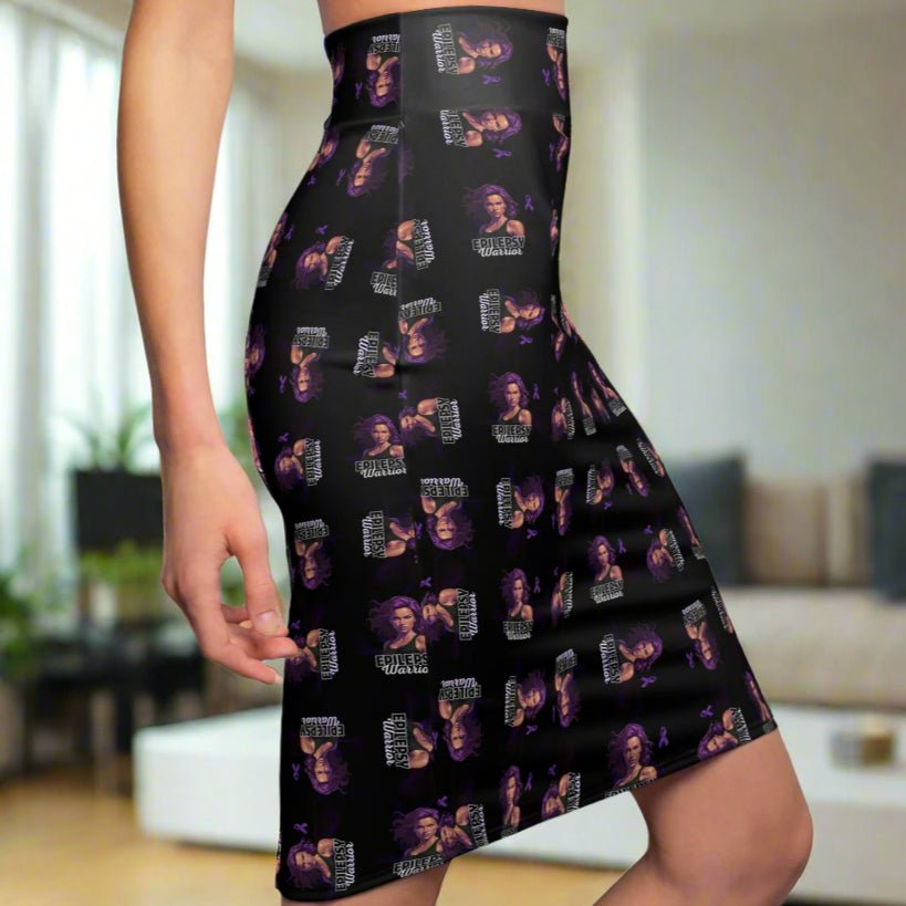 Falda Lápiz de Mujer Guerrera de la Epilepsia Elegante