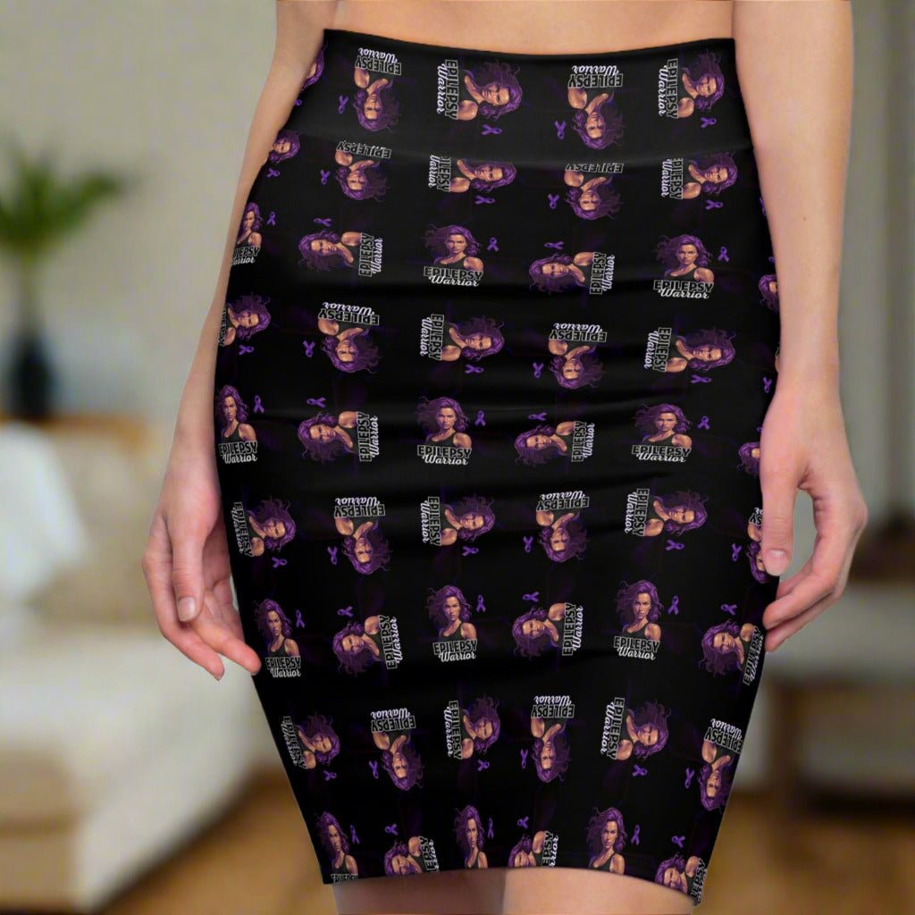 Falda Lápiz de Mujer Guerrera de la Epilepsia Elegante