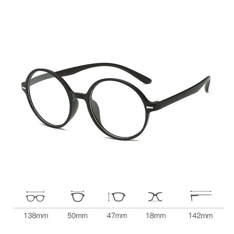 Elegant Round Anti Blue Light Reading Glasses for All