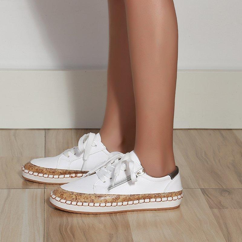 Baskets Élégantes à Fleurs pour Femmes - Chaussures Décontractées Confortables
