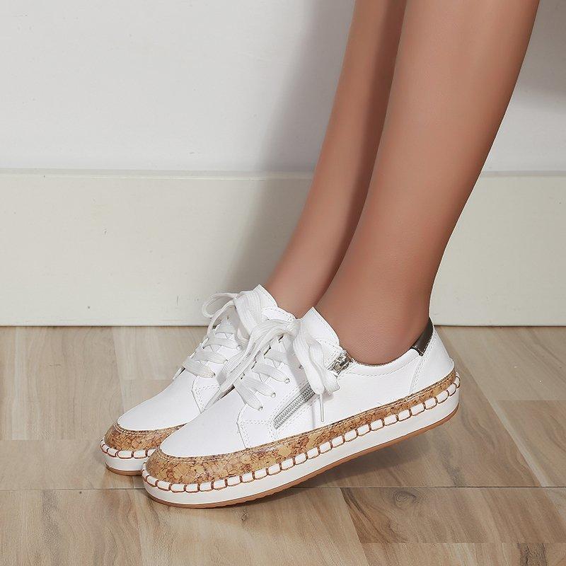 Baskets Élégantes à Fleurs pour Femmes - Chaussures Décontractées Confortables