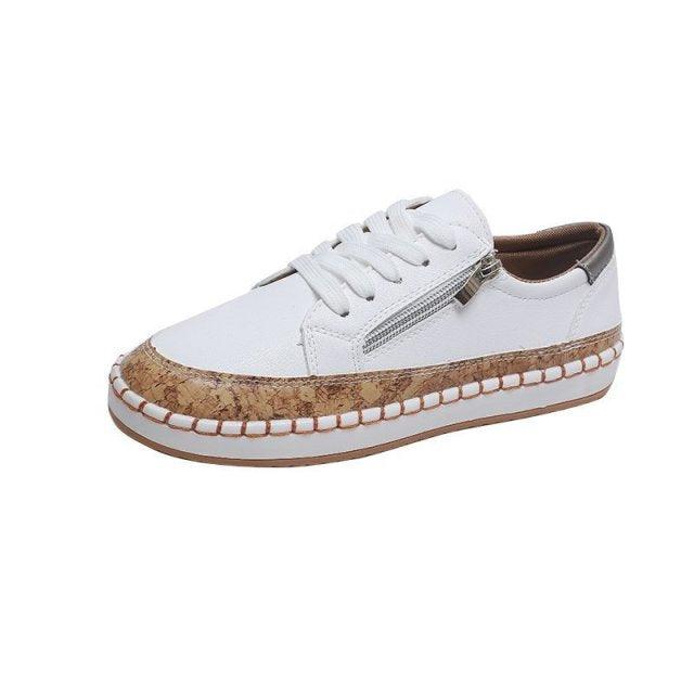 Baskets Élégantes à Fleurs pour Femmes - Chaussures Décontractées Confortables