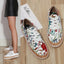 Baskets Élégantes à Fleurs pour Femmes - Chaussures Décontractées Confortables