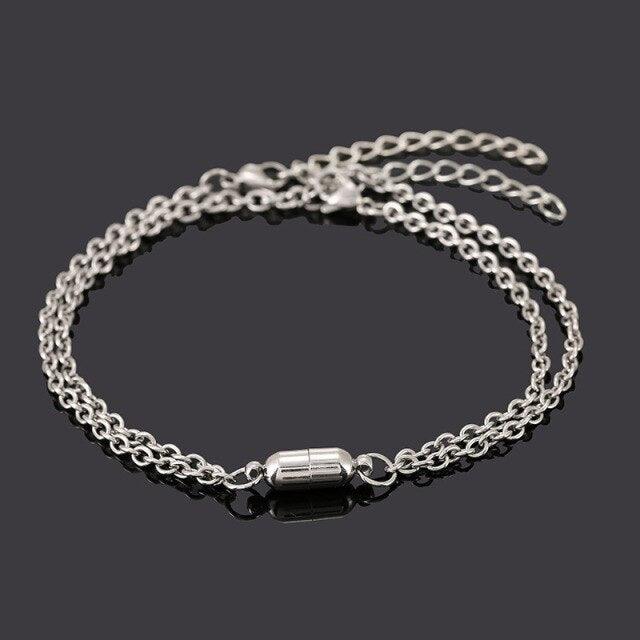 Bracelets pour couples magnétiques en forme de cœur élégants