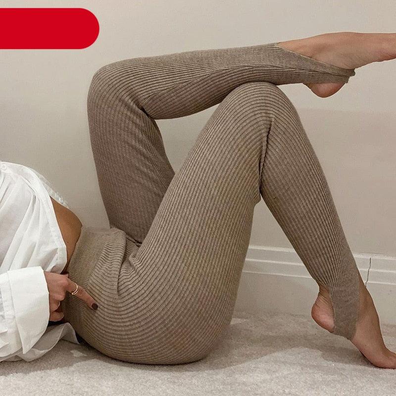Leggings de fitness en coton taille haute élégants pour femmes