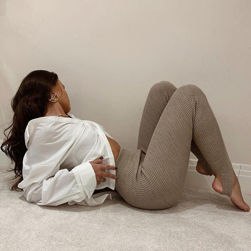 Leggings de fitness en coton taille haute élégants pour femmes