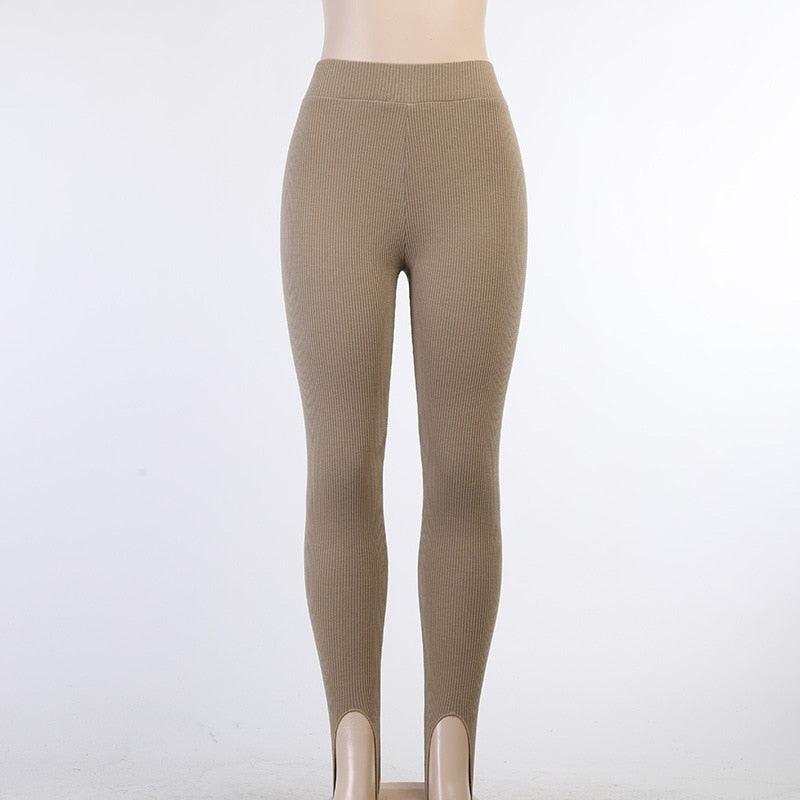 Leggings de fitness en coton taille haute élégants pour femmes
