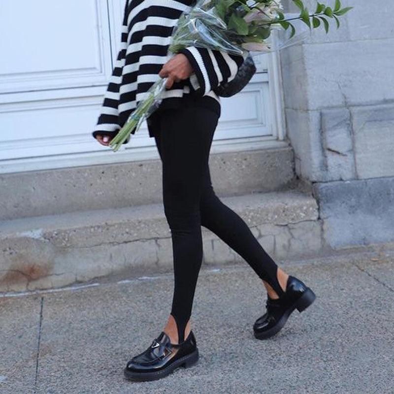 Leggings de fitness en coton taille haute élégants pour femmes