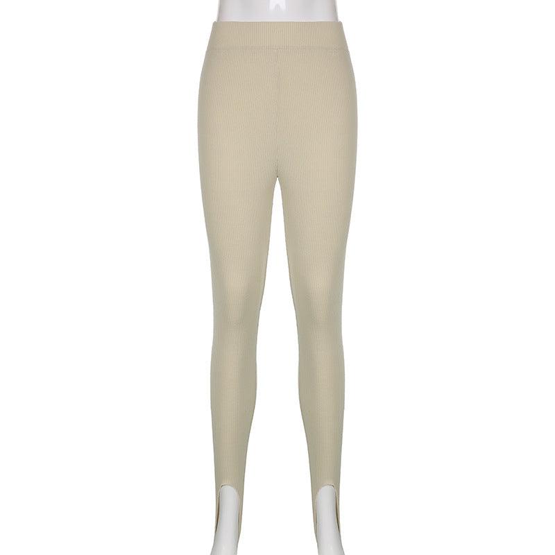 Leggings de fitness en coton taille haute élégants pour femmes
