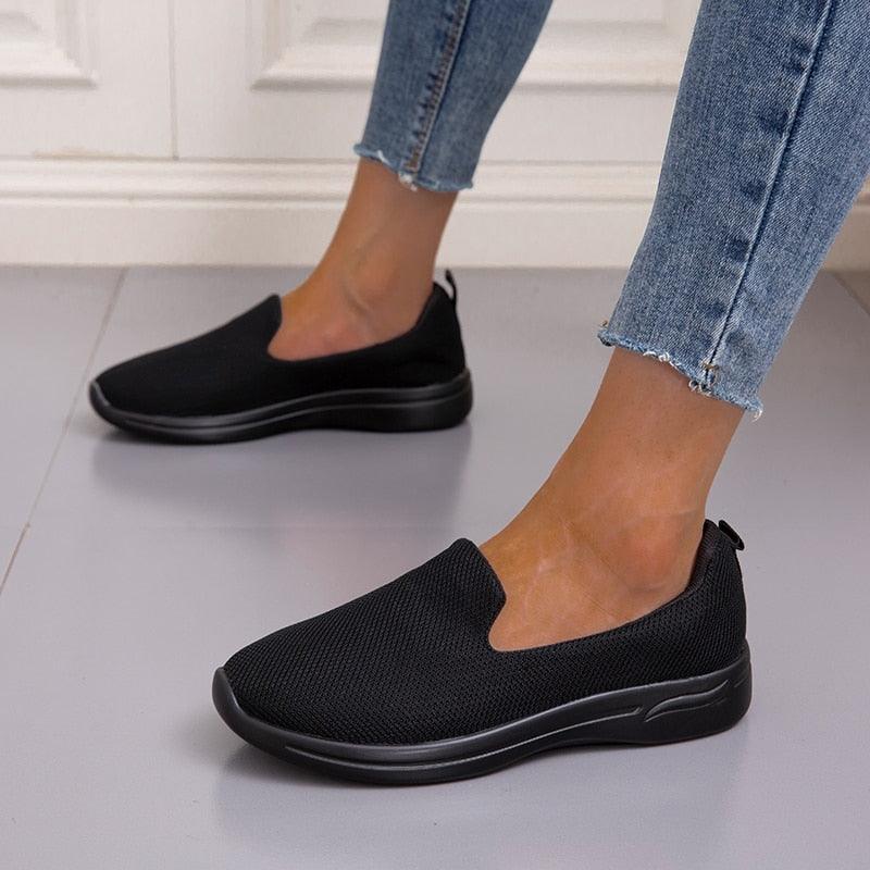 Stylish Breathable Mesh Espadrilles for Women - Slip-On Comfort - Korvel