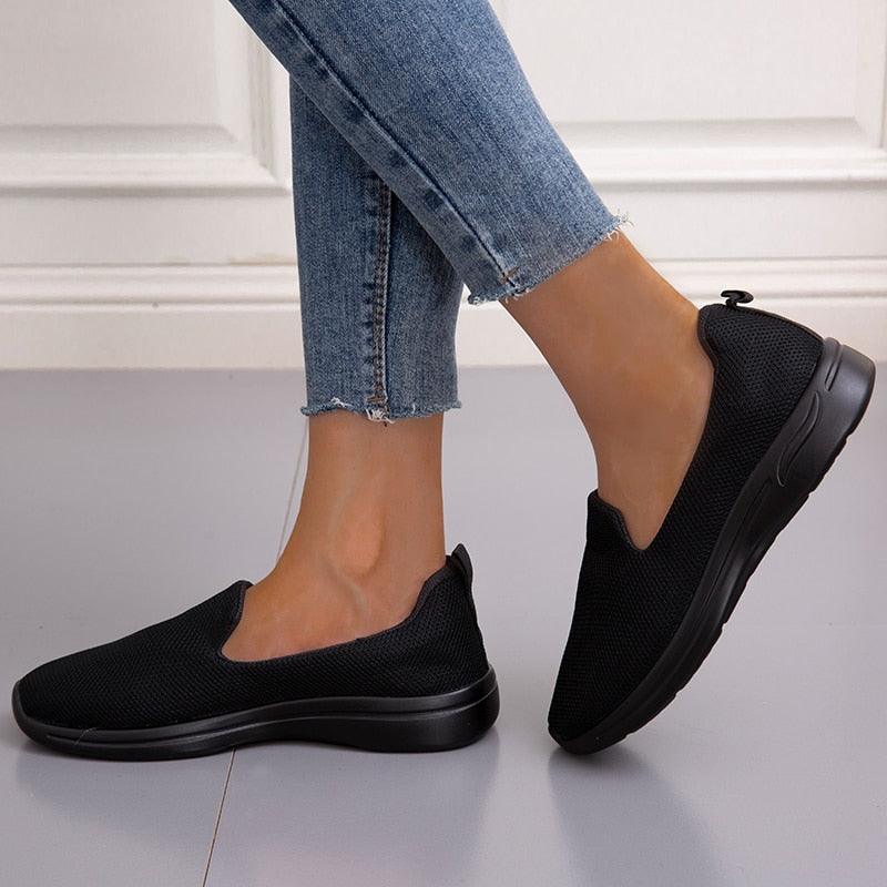 Stylish Breathable Mesh Espadrilles for Women - Slip-On Comfort - Korvel