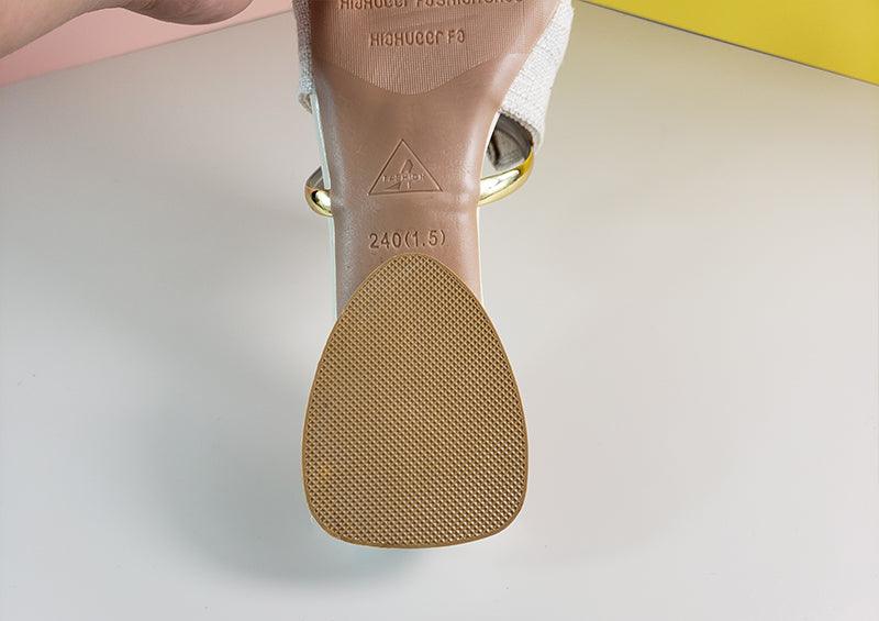 Chaussons élégants à talon bas et bout pointu pour femmes