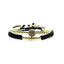 Ensemble de Bracelets en Perles Dorées Élégantes pour Hommes et Femmes