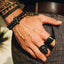 Ensemble de Bracelets en Perles Dorées Élégantes pour Hommes et Femmes