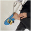 Elegant Women’s Closed Toe Slip-On Flats with Gold Chain