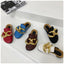 Elegant Women’s Closed Toe Slip-On Flats with Gold Chain