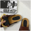 Elegant Women’s Closed Toe Slip-On Flats with Gold Chain