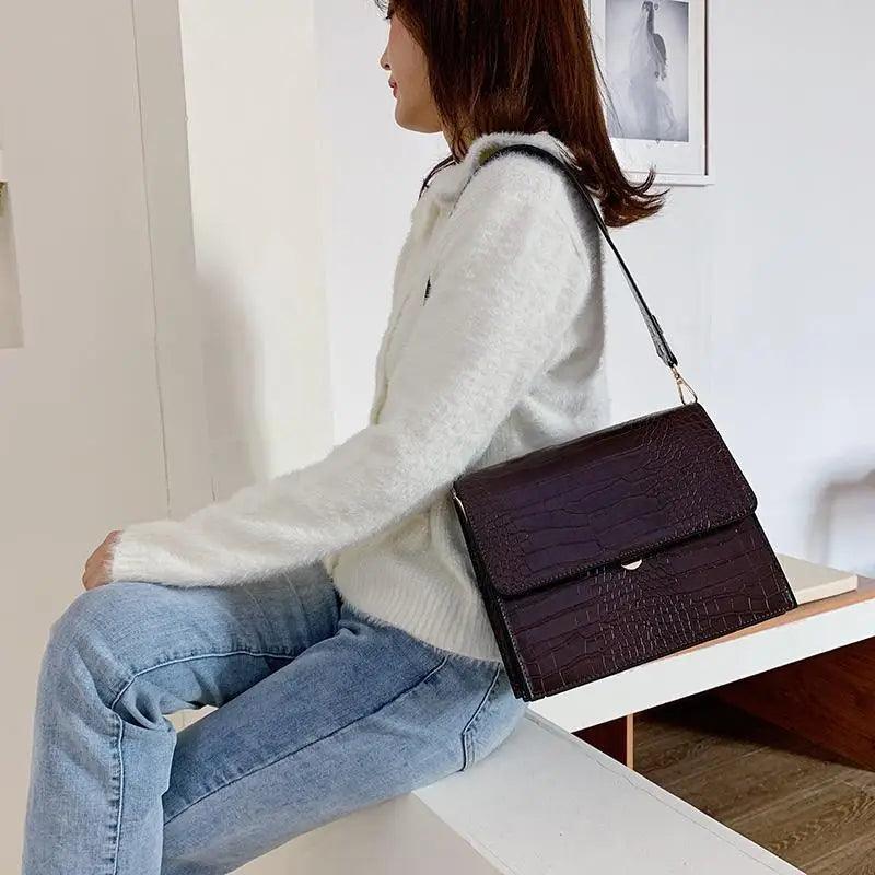 Bolso de Hombro de PU de Lujo Elegante para Mujeres