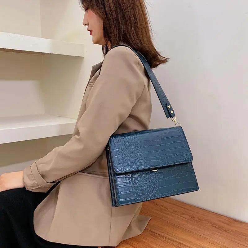 Bolso de Hombro de PU de Lujo Elegante para Mujeres