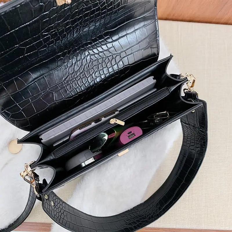 Bolso de Hombro de PU de Lujo Elegante para Mujeres