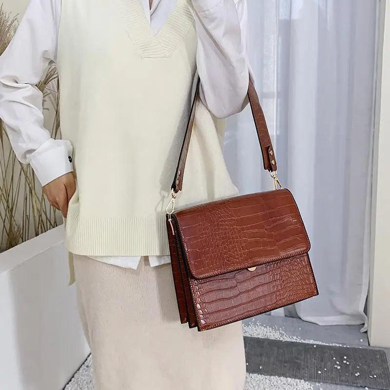Bolso de Hombro de PU de Lujo Elegante para Mujeres