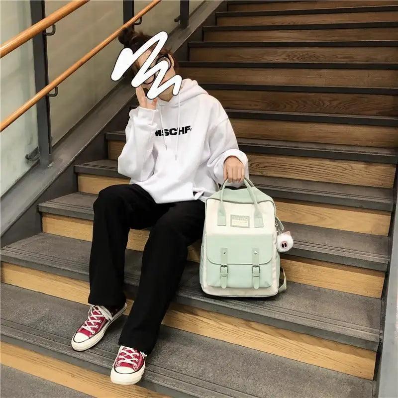Elegant Waterproof School Backpack for Teen Girls and Women