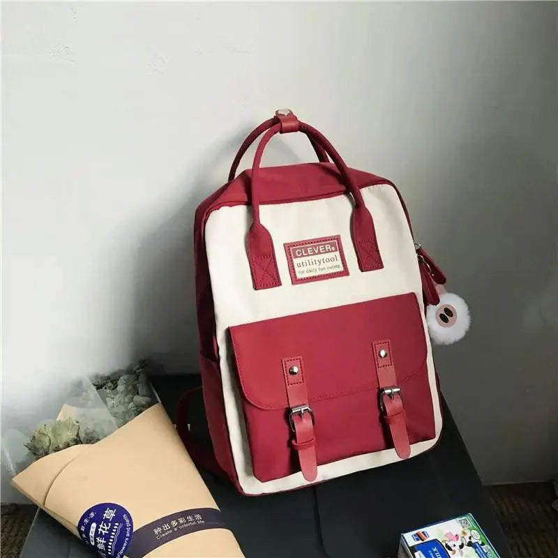 Elegant Waterproof School Backpack for Teen Girls and Women