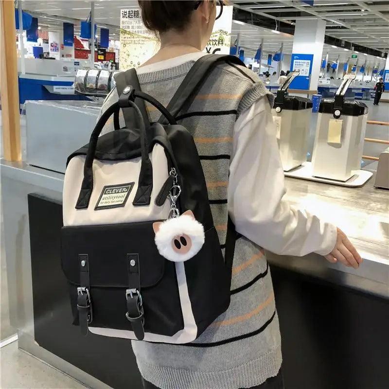 Elegant Waterproof School Backpack for Teen Girls and Women