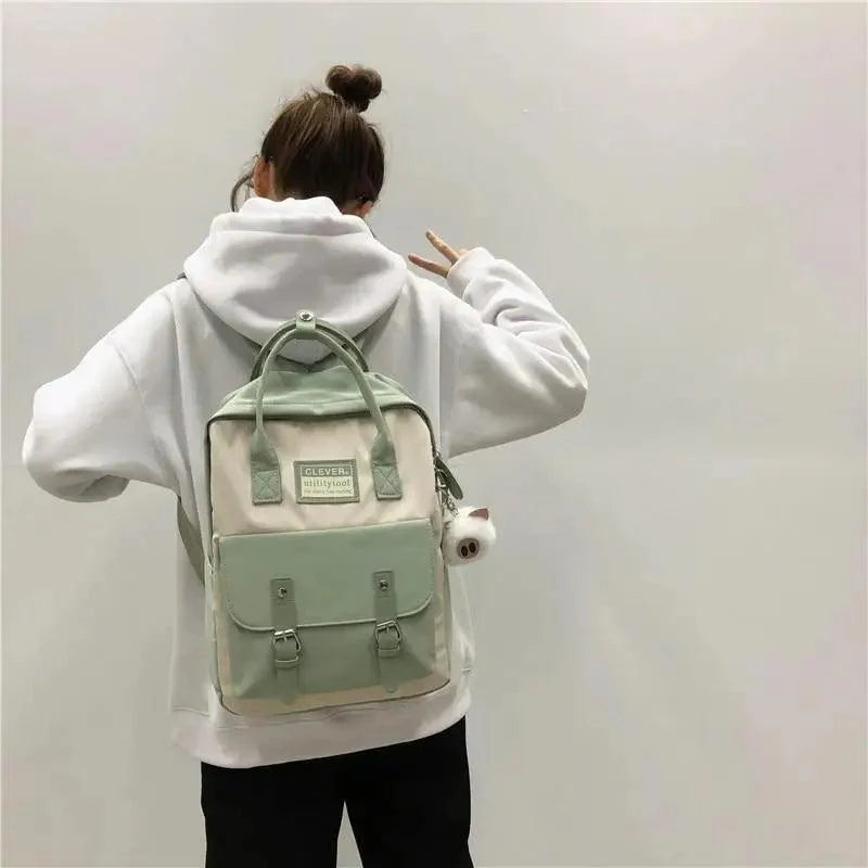Elegant Waterproof School Backpack for Teen Girls and Women