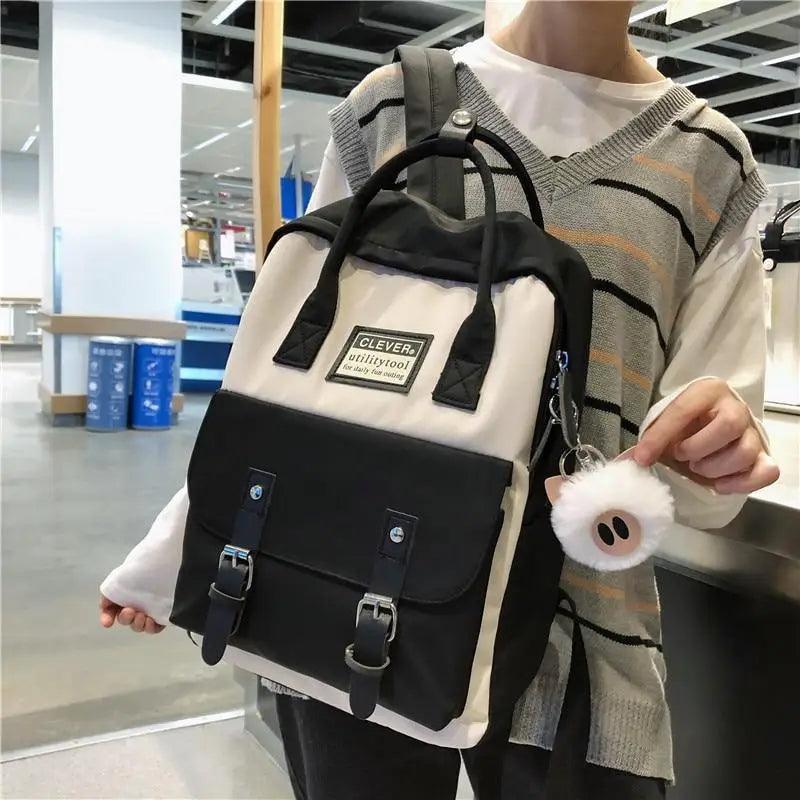 Elegant Waterproof School Backpack for Teen Girls and Women