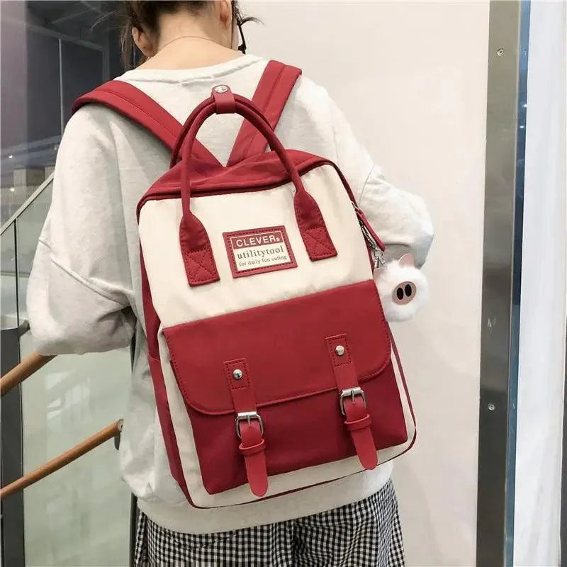 Elegant Waterproof School Backpack for Teen Girls and Women