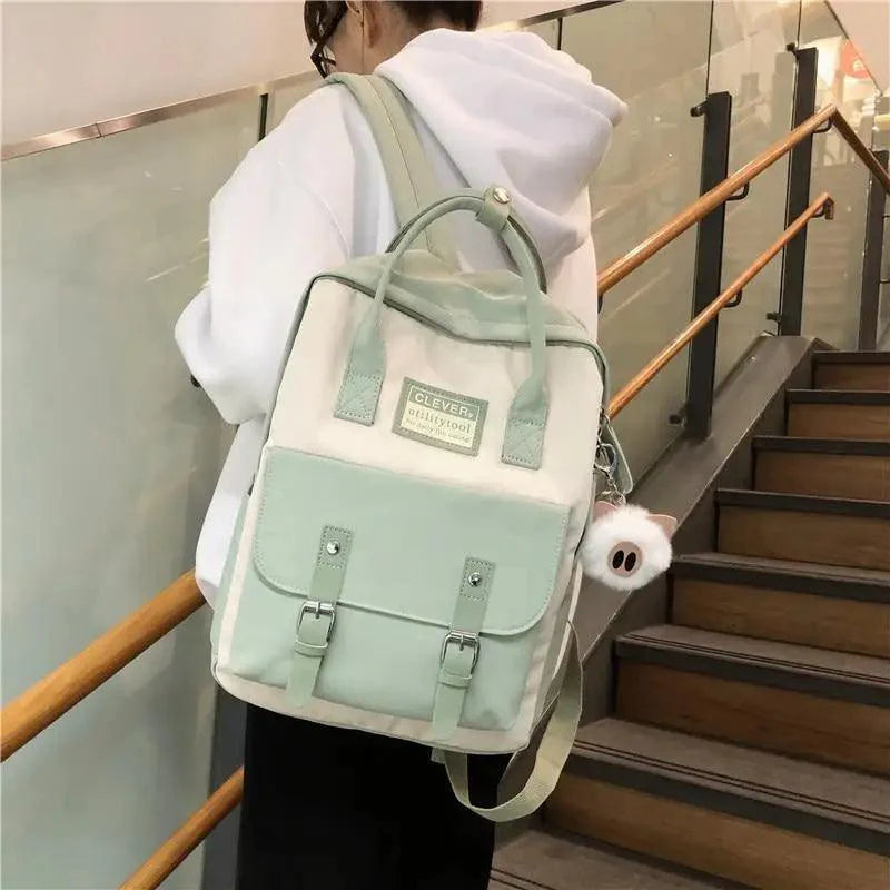 Elegant Waterproof School Backpack for Teen Girls and Women