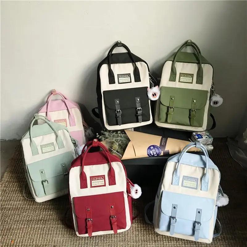 Elegant Waterproof School Backpack for Teen Girls and Women
