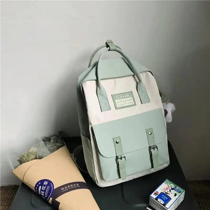 Elegant Waterproof School Backpack for Teen Girls and Women