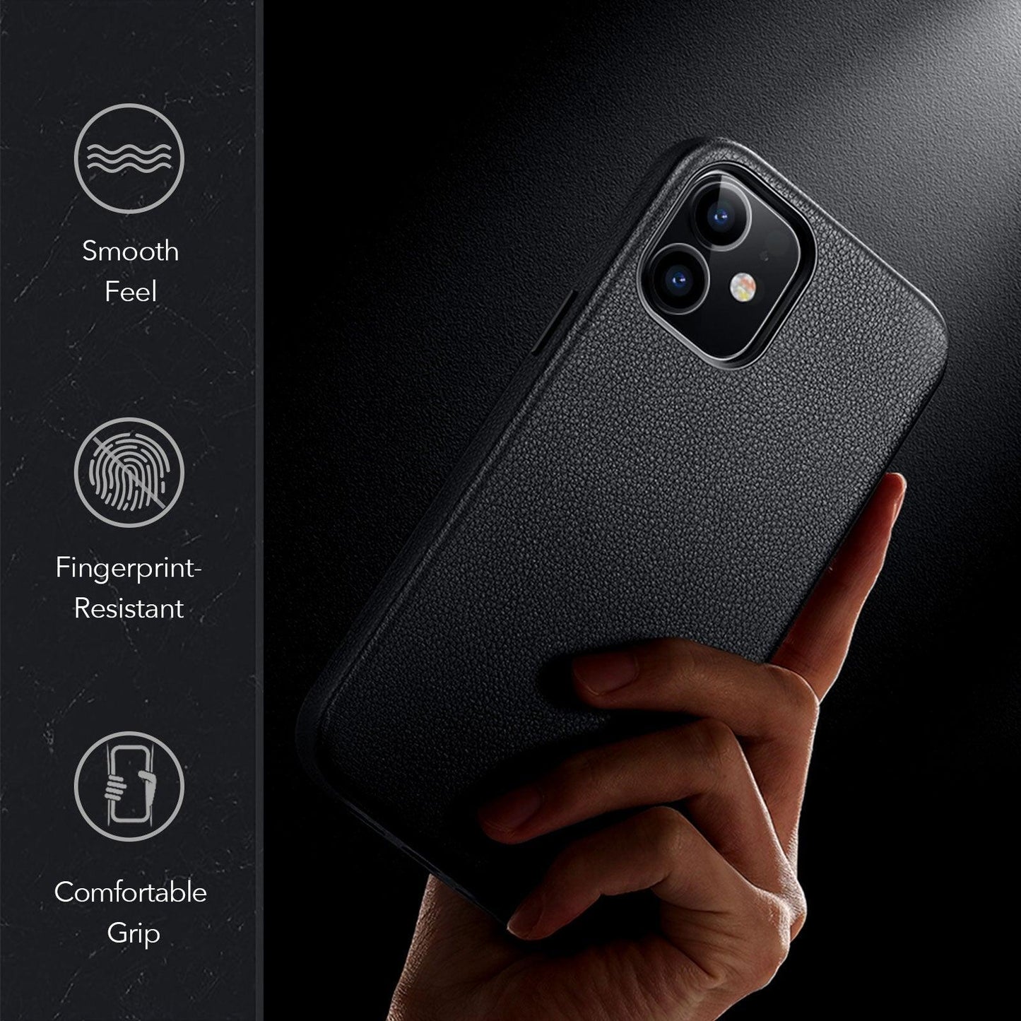 Funda de cuero elegante para iPhone 12 Pro Max
