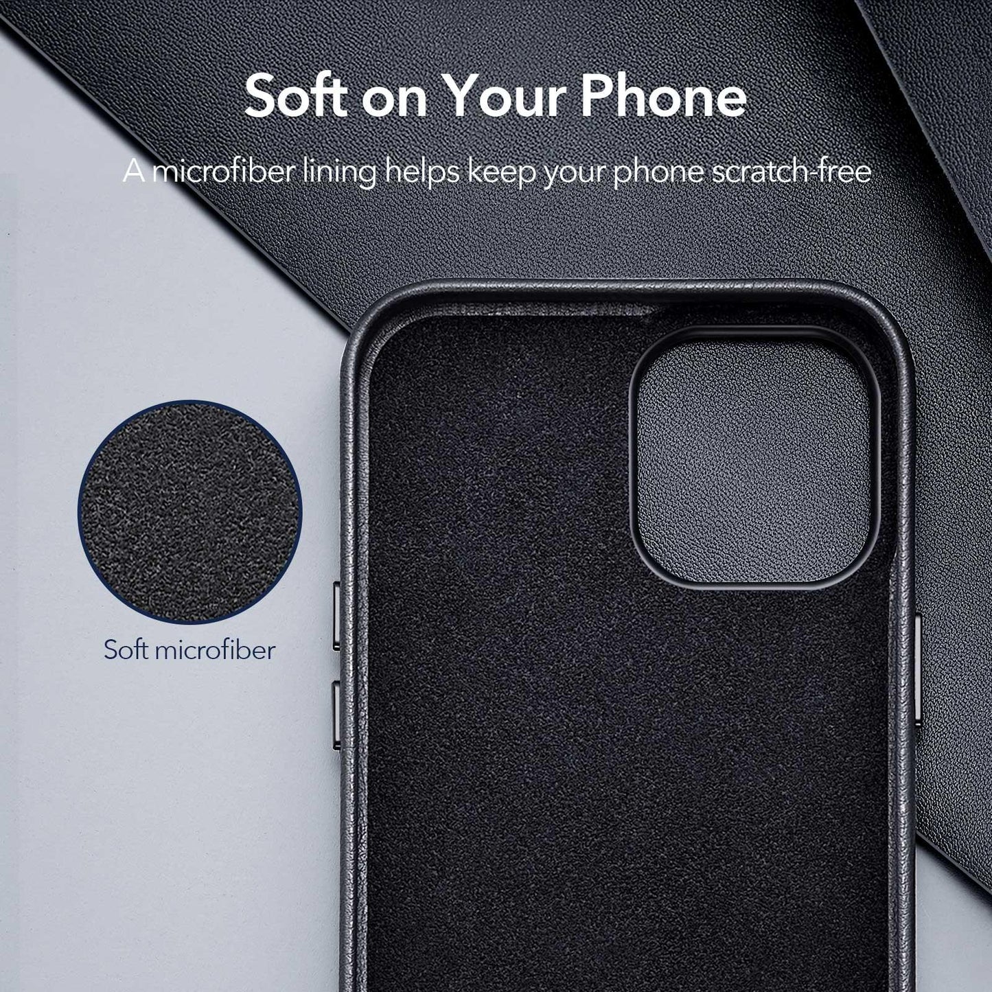 Funda de cuero elegante para iPhone 12 Pro Max