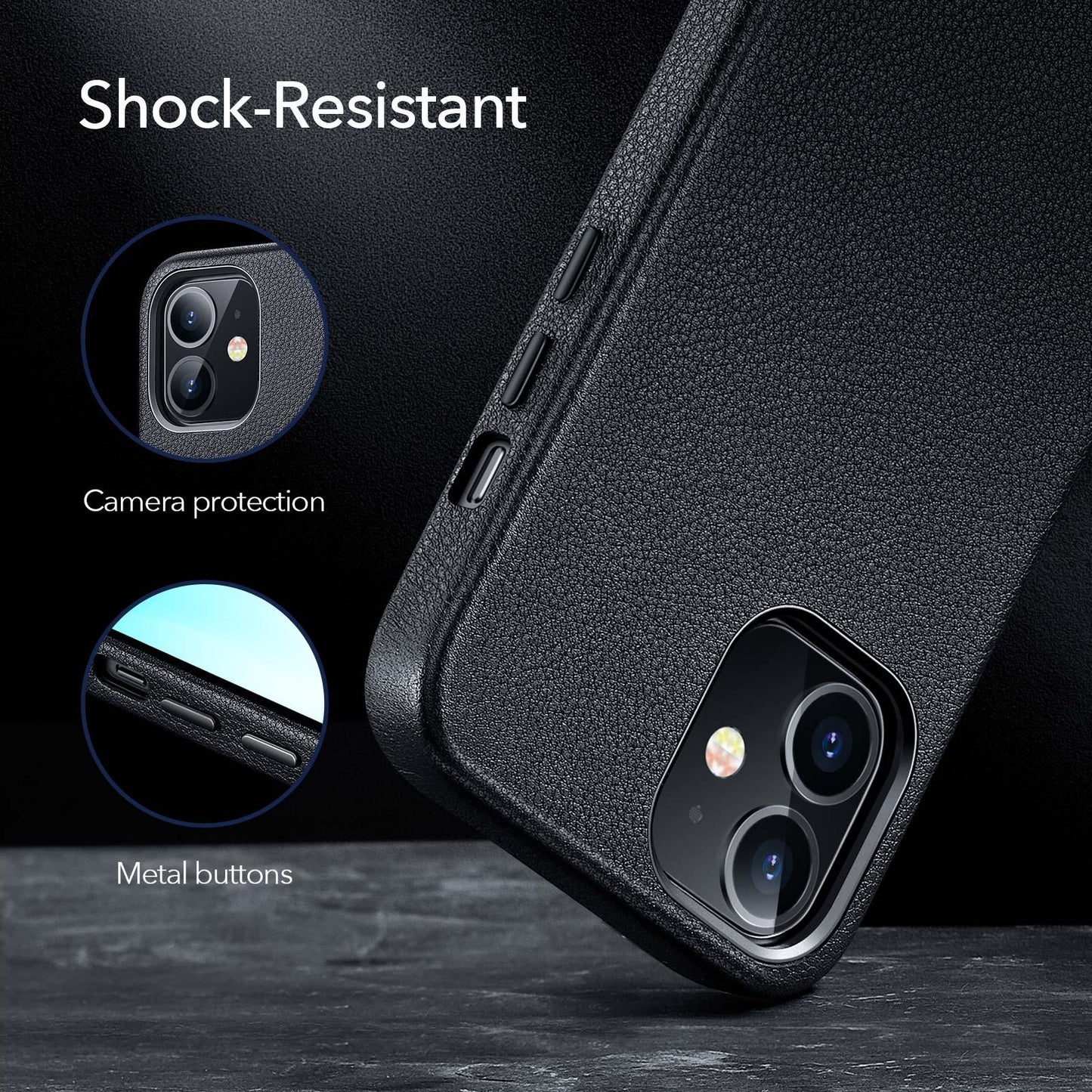 Funda de cuero elegante para iPhone 12 Pro Max