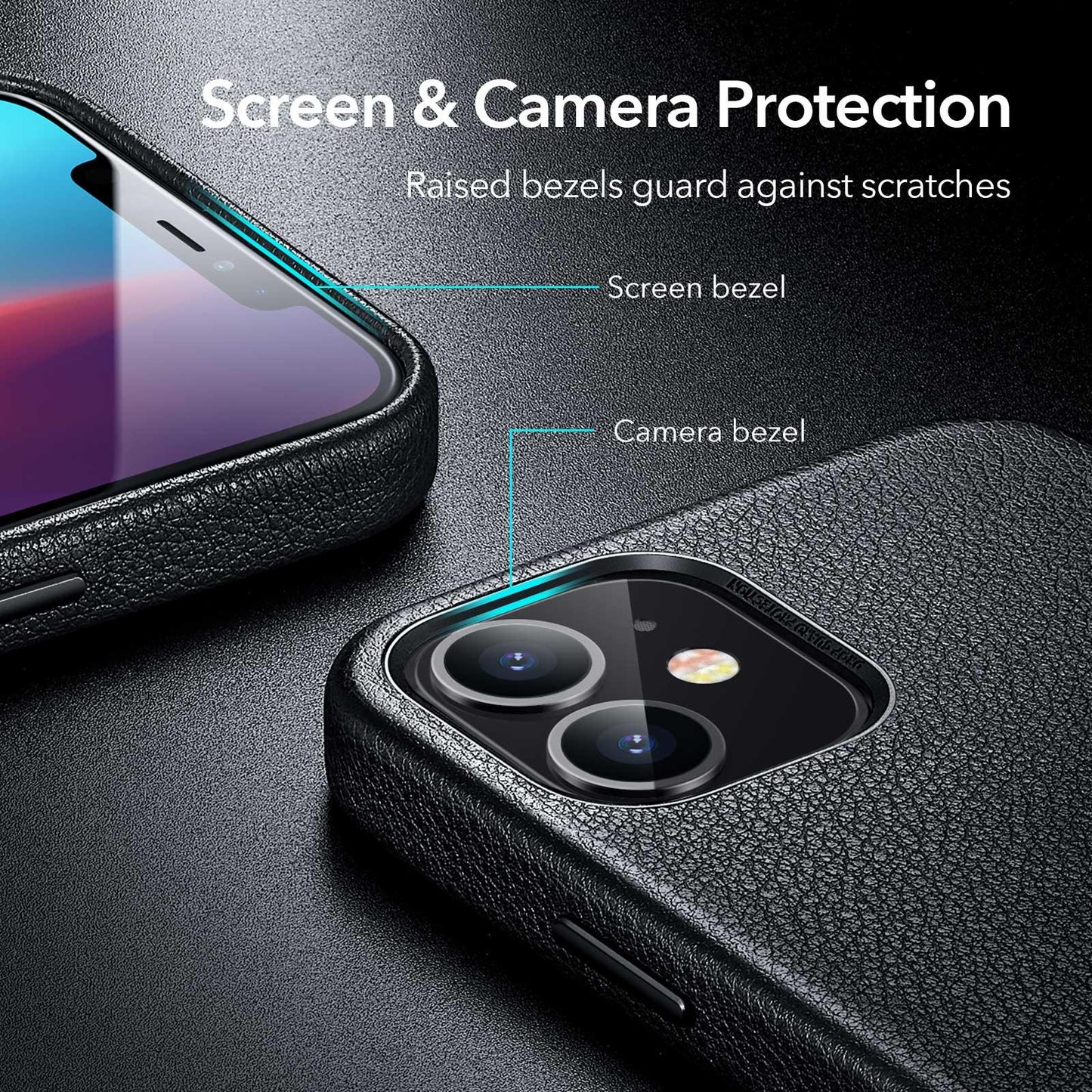 Funda de cuero elegante para iPhone 12 Pro Max