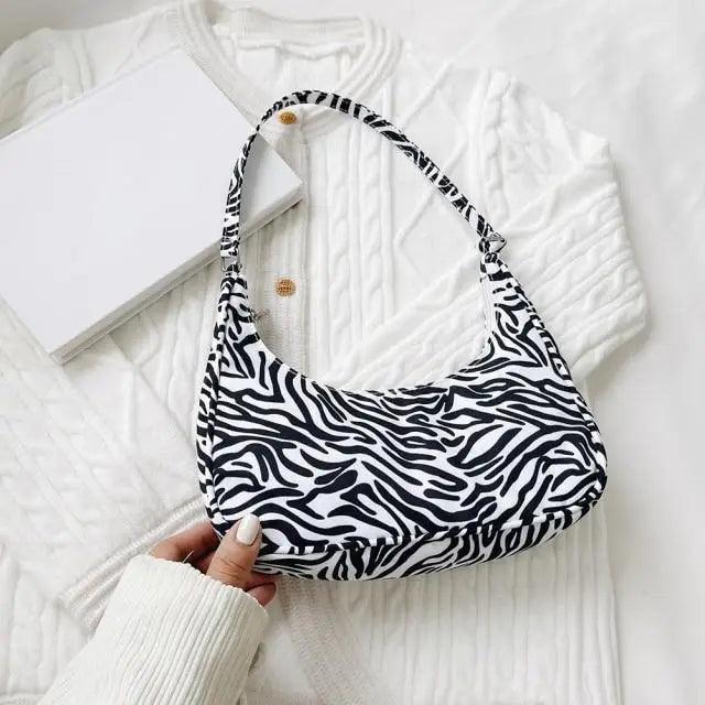 Sac à bandoulière élégant en couleur unie pour femmes