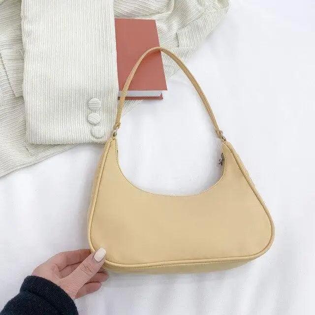 Sac à bandoulière élégant en couleur unie pour femmes