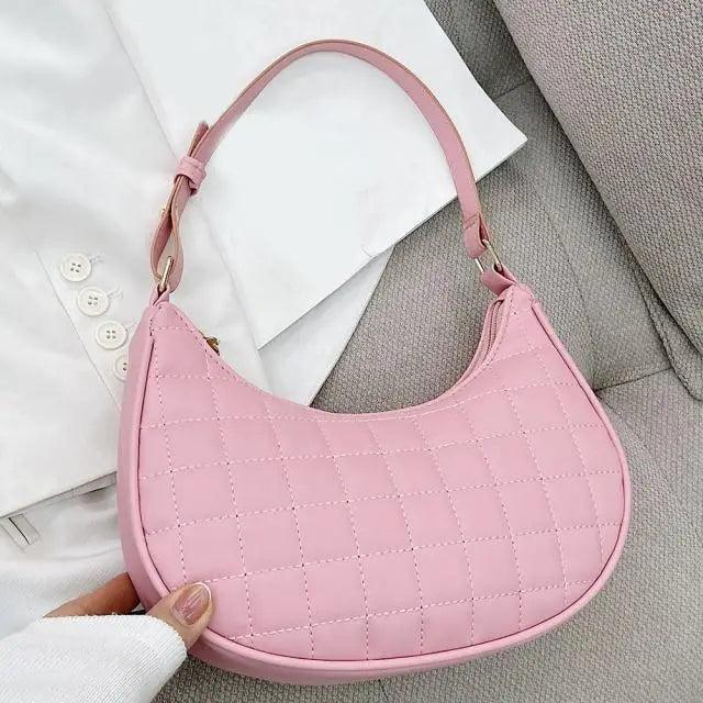 Sac à bandoulière élégant en couleur unie pour femmes