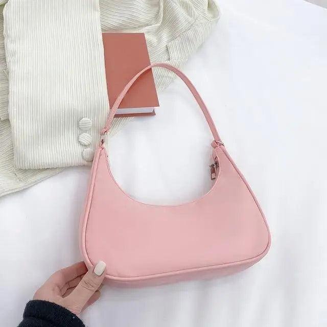 Sac à bandoulière élégant en couleur unie pour femmes