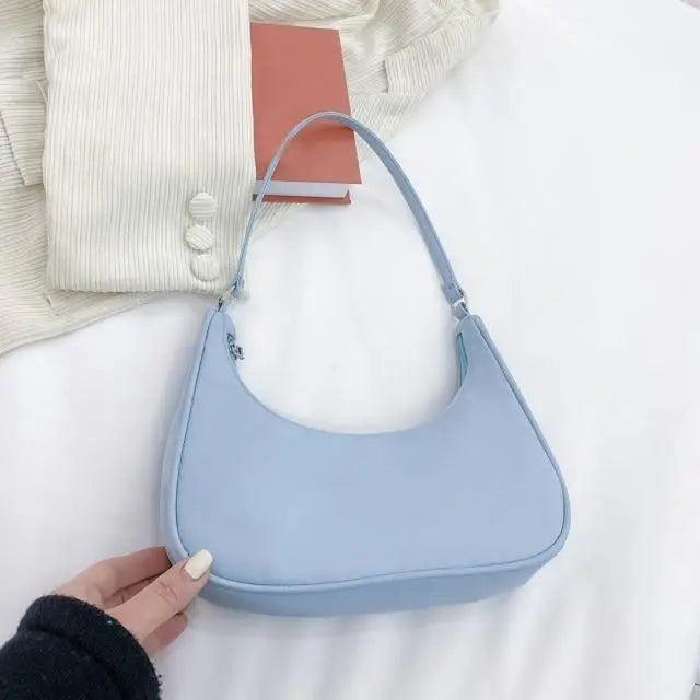 Sac à bandoulière élégant en couleur unie pour femmes
